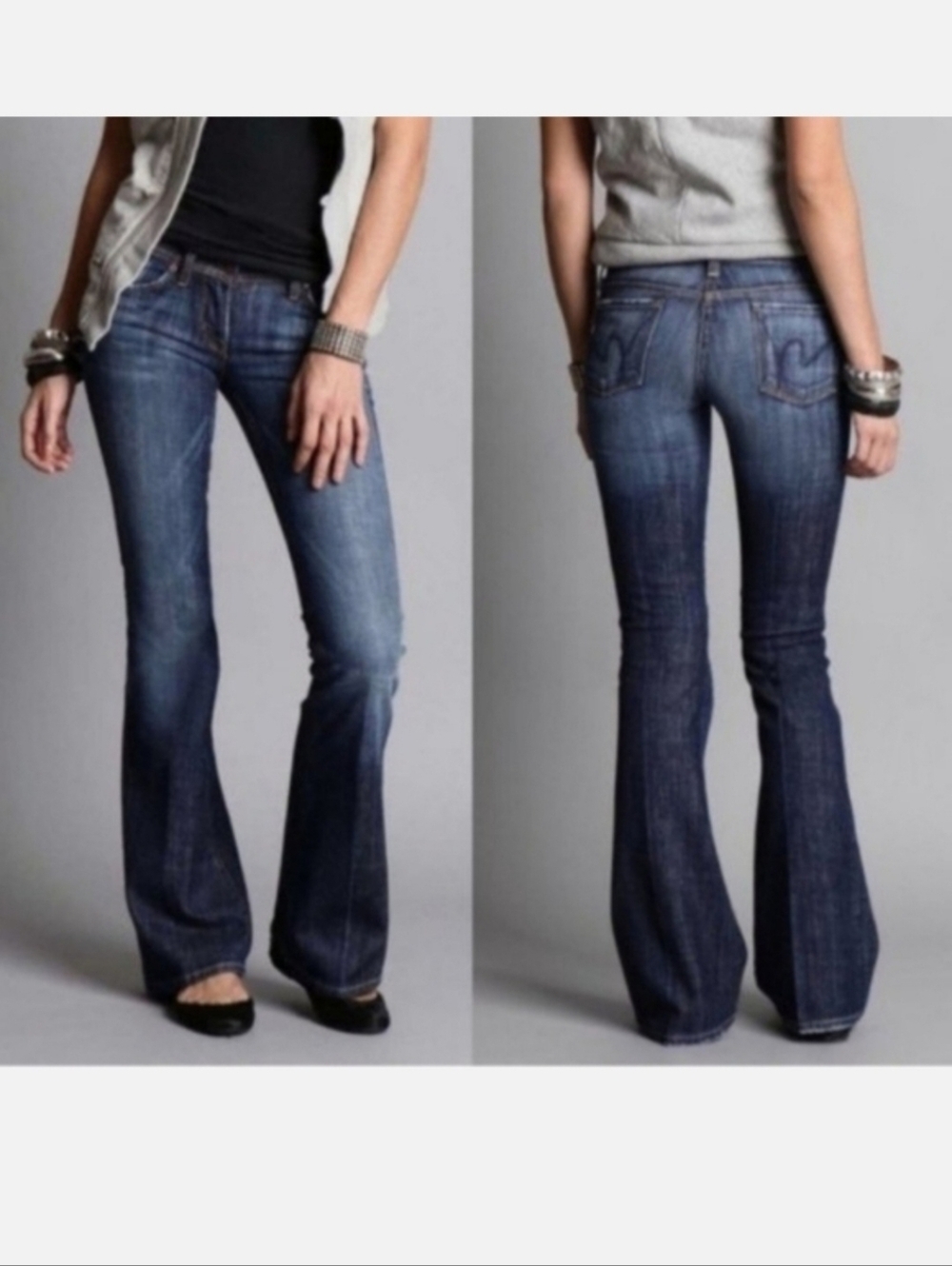 Citizens of Humanity Jeans Ingrid 002 Low Waist Flare 28W x 30.5L